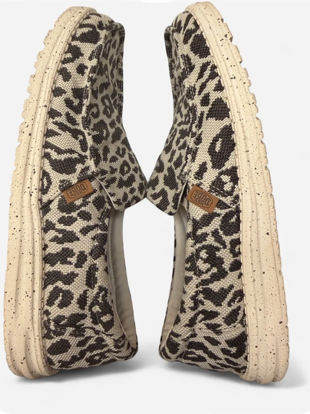 Hey Dude Wendy Leopard Print Slip-On Shoes | US 10